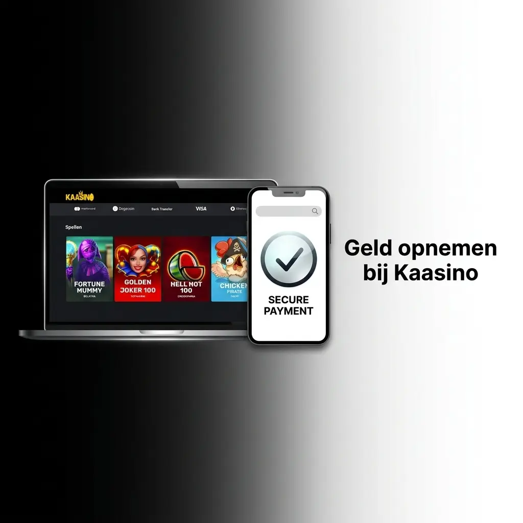Overzicht van het opnamescherm bij Kaasino