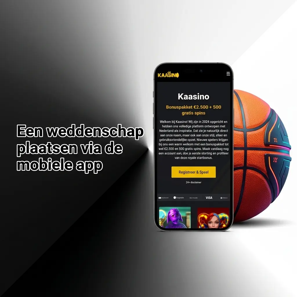 Een weddenschap plaatsen via de mobiele app