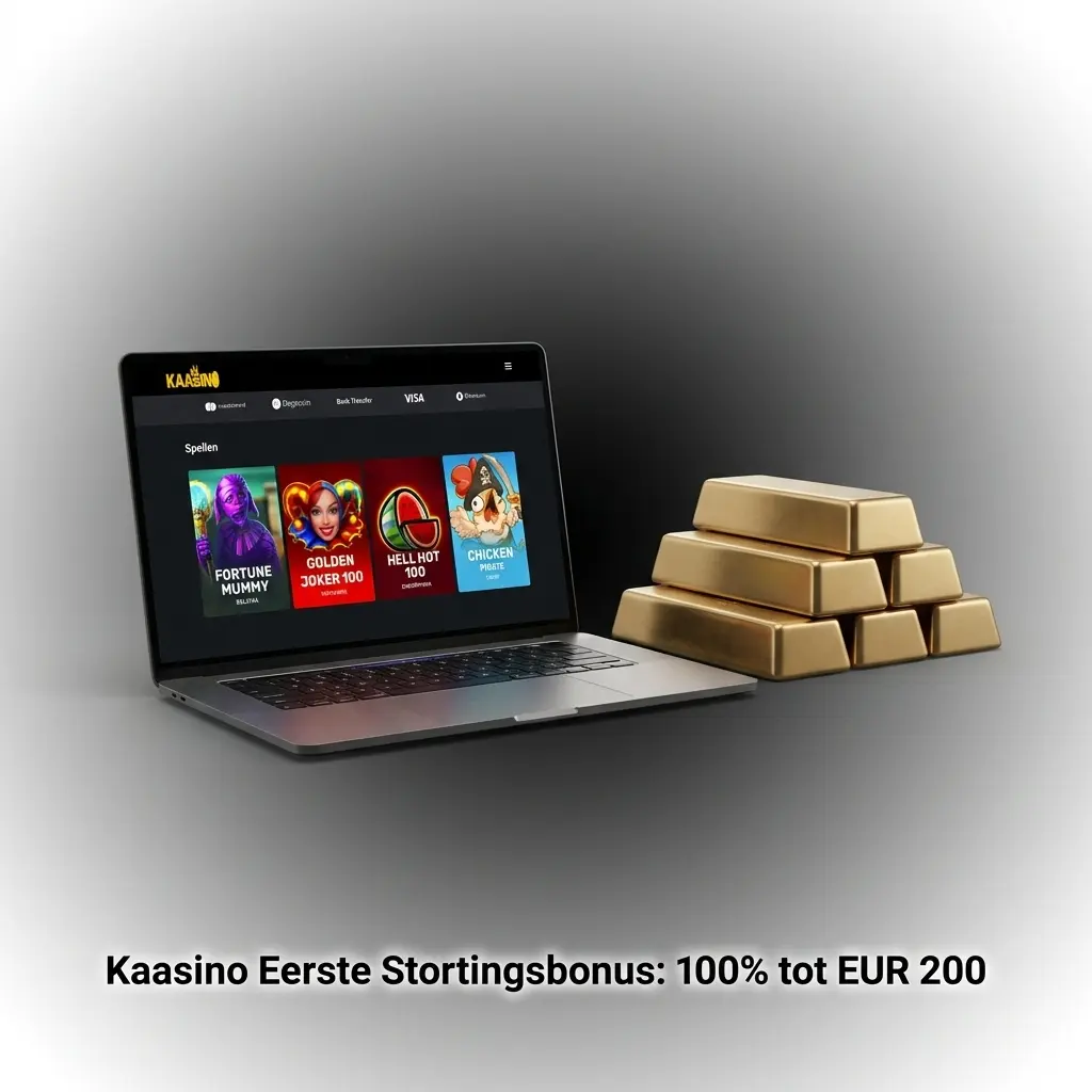 Kaasino eerste stortingsbonus 100% tot EUR 200