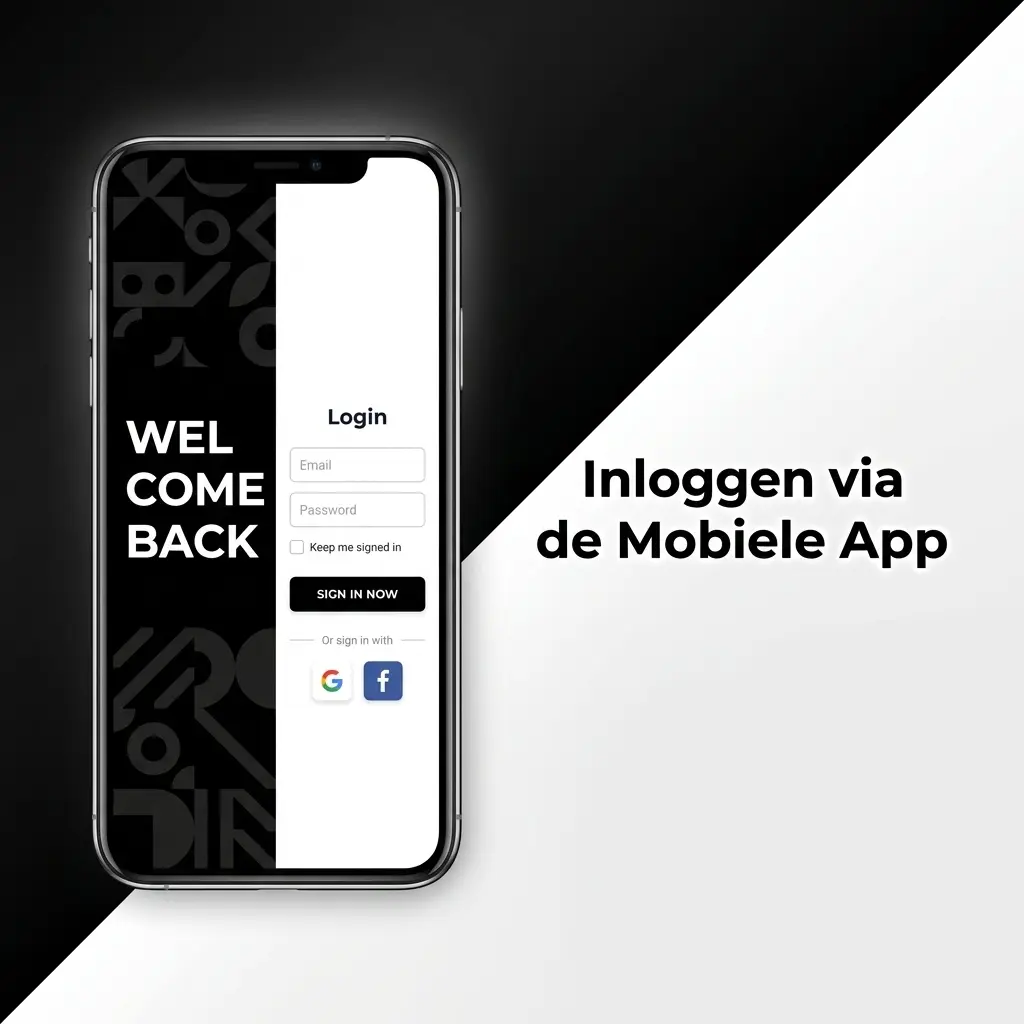 Inloggen via de mobiele app