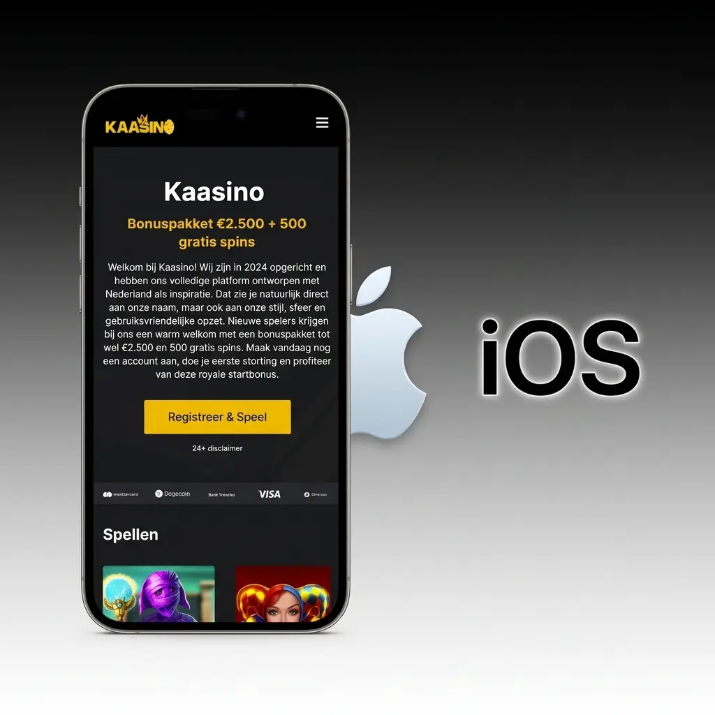 Kaasino iOS mobiele website toevoegen aan beginscherm