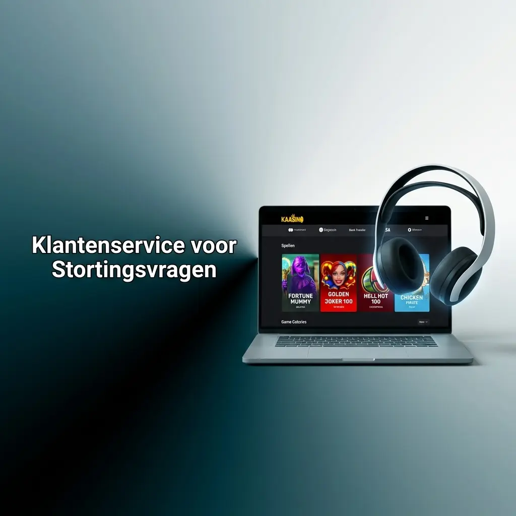 Klantenservice medewerker helpt met stortingsvragen bij Kaasino