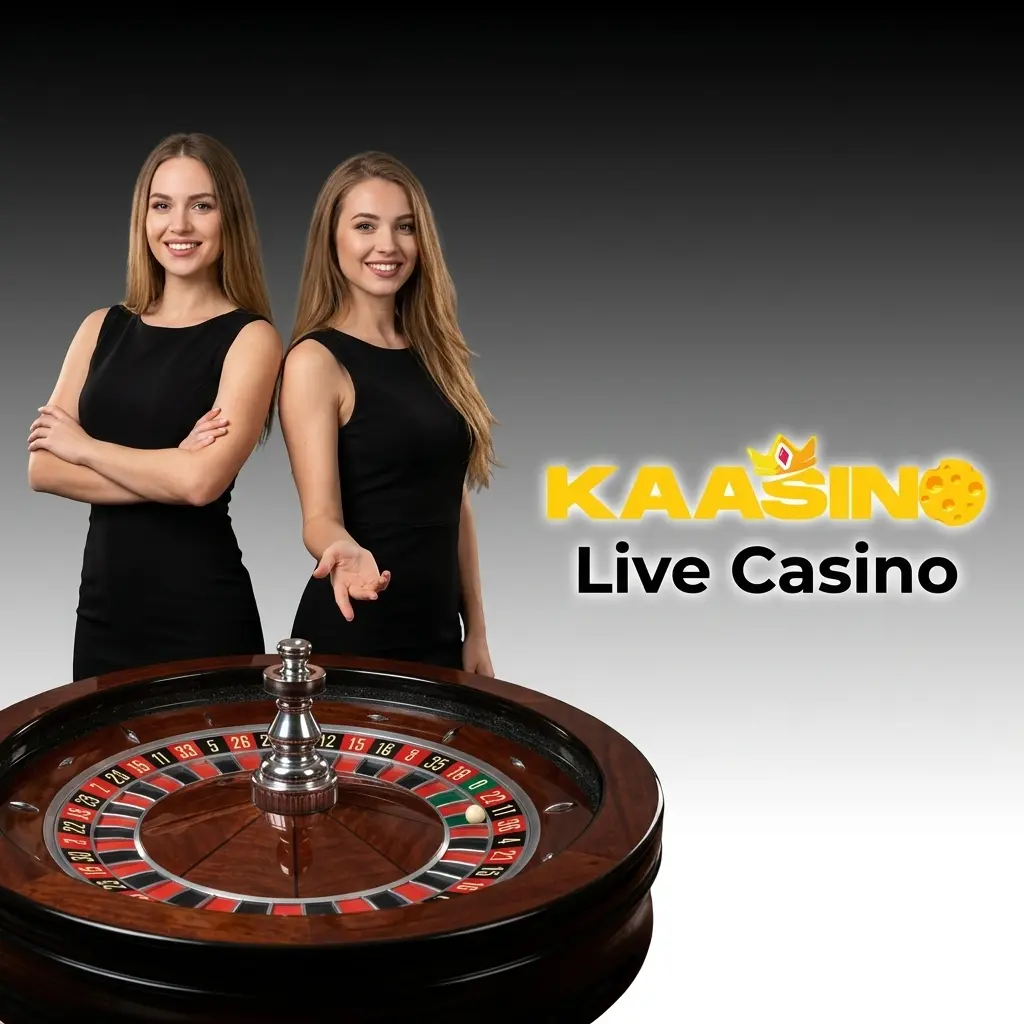 Kaasino live casino dealer aan tafel