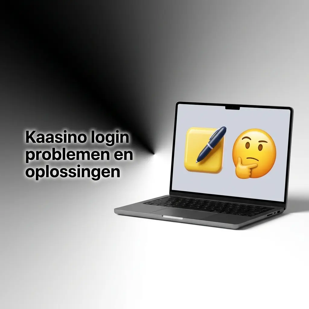 Kaasino login scherm met probleemoplossing