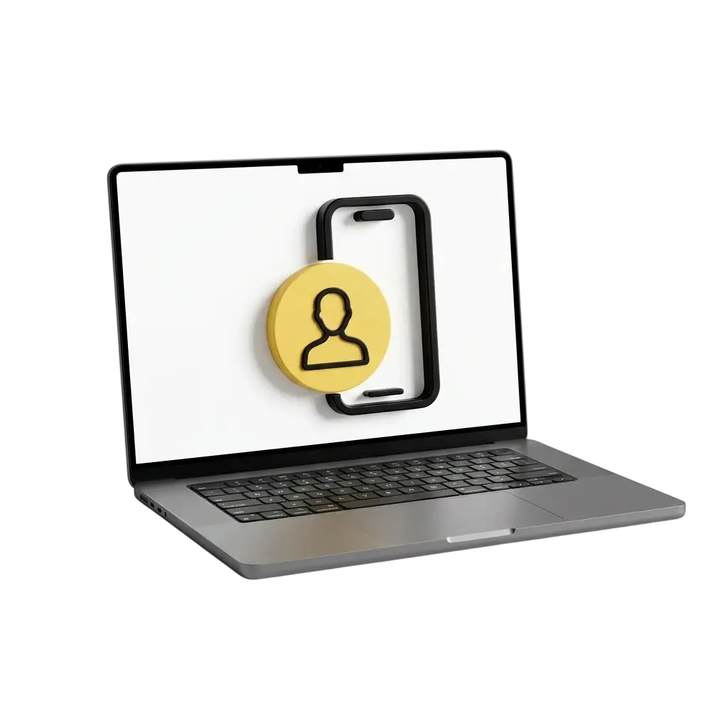 Kaasino login scherm op laptop en mobiel