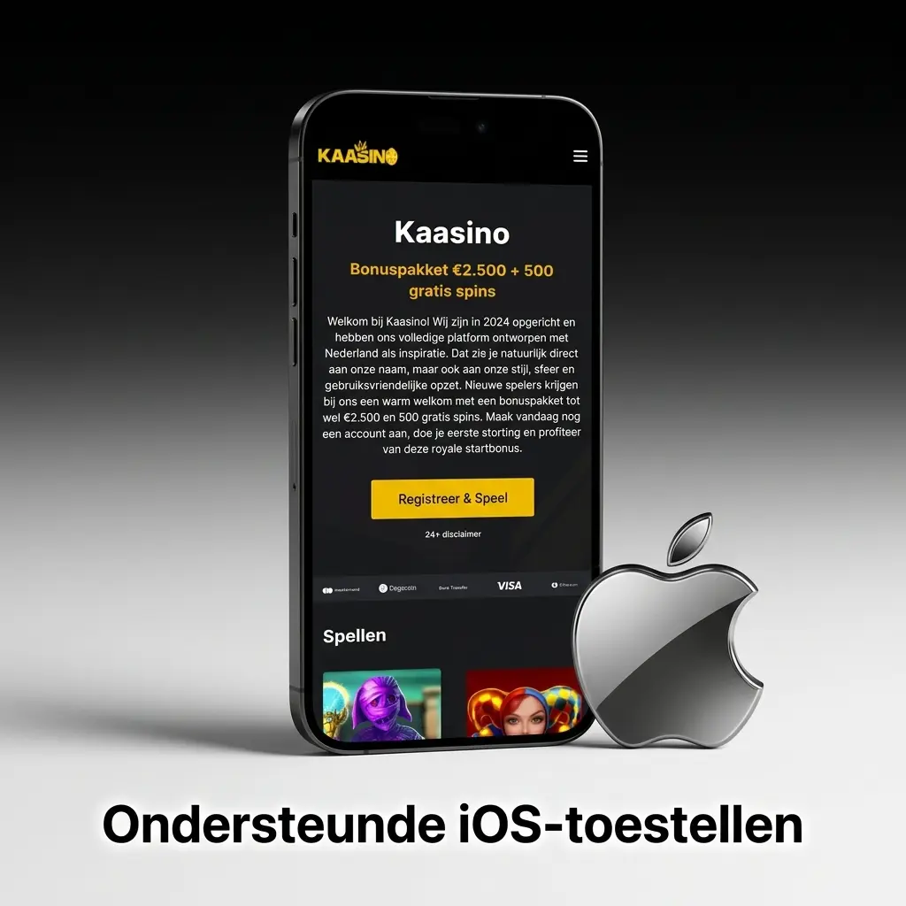 Ondersteunde iOS-toestellen voor de Kaasino app