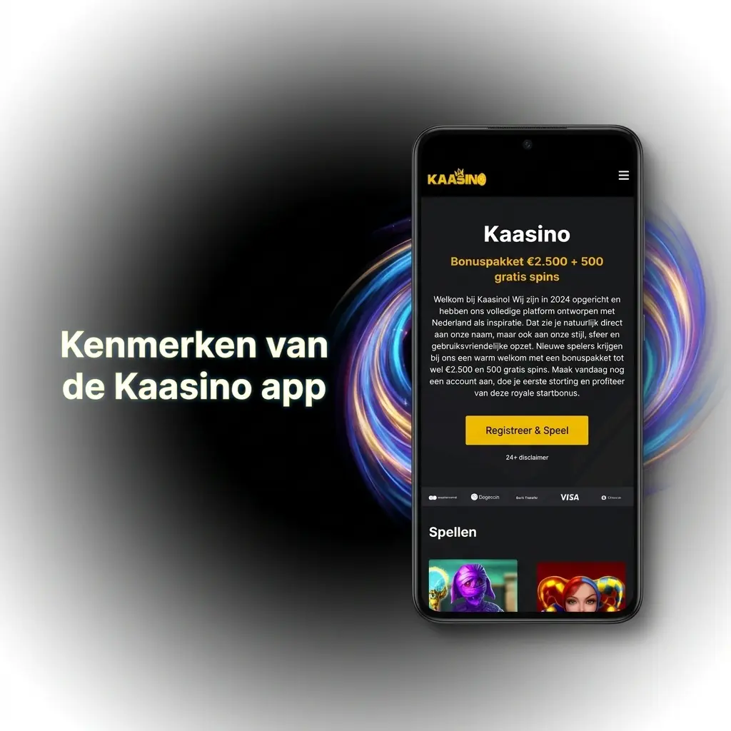 Kenmerken van de Kaasino app