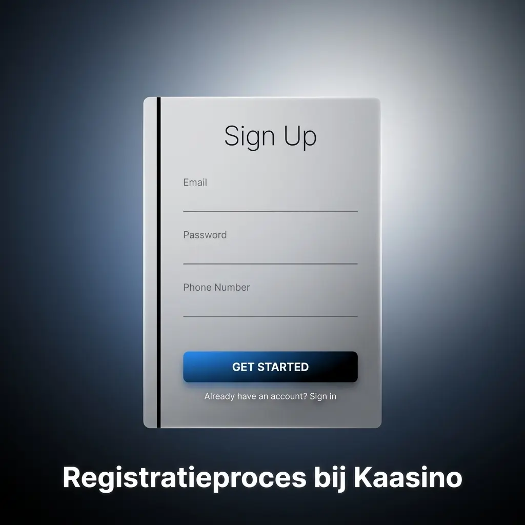 Registratieproces bij Kaasino
