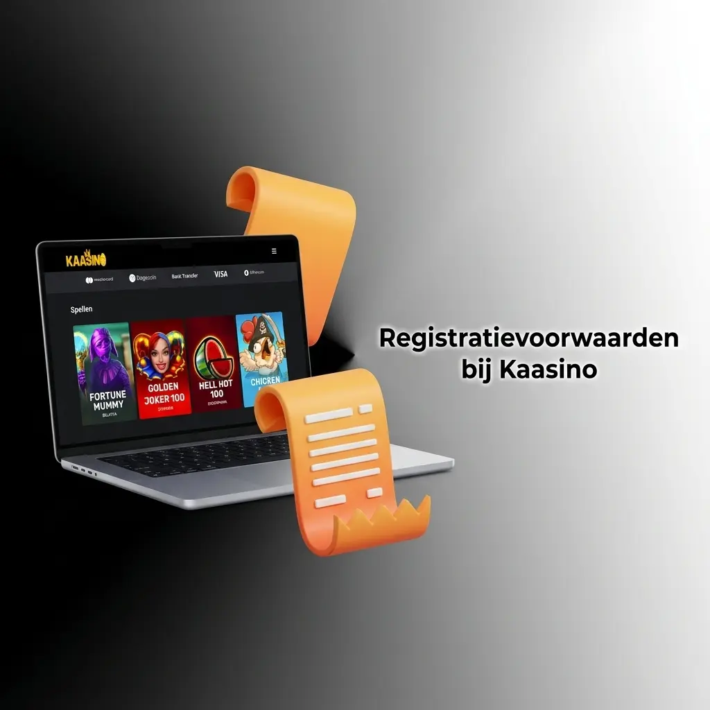 Speler verifieert identiteitsbewijs bij Kaasino registratie